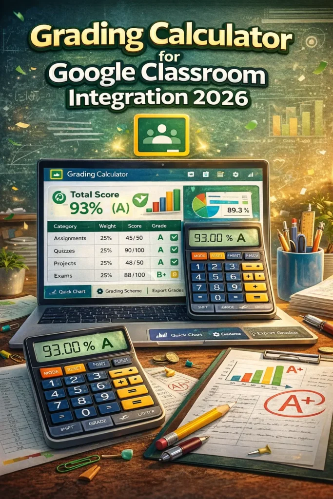 Grading Calculator for Google Classroom Integration 2026