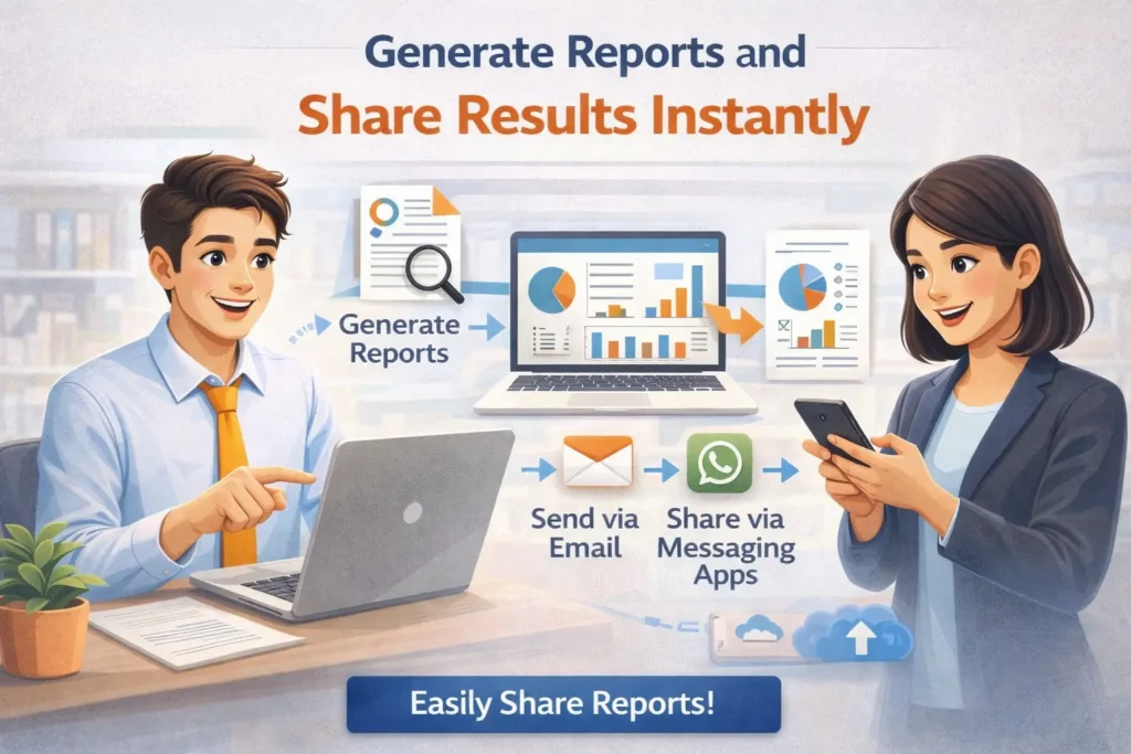 Generate Reports and Share Results Instantly
