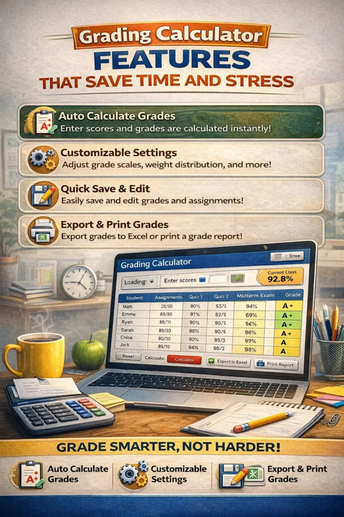 Grading Calculator Features That Save Time and Stress