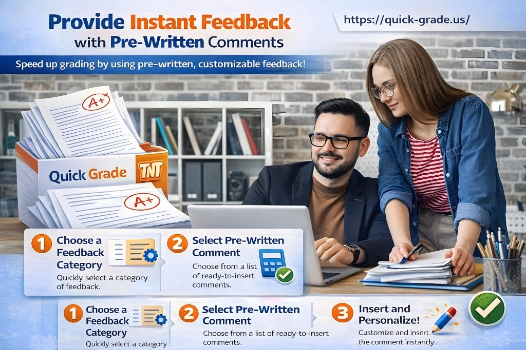 Provide Instant Feedback with Pre-Written Comments
