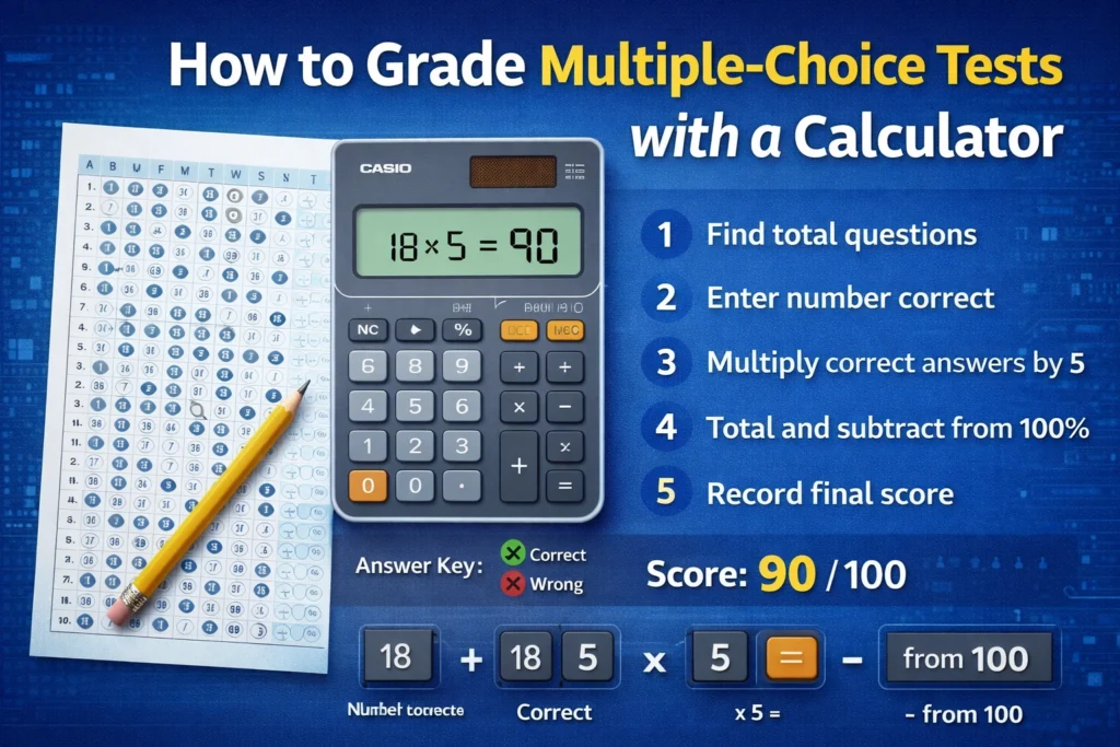 How to Grade Multiple-Choice Tests with a Calculator