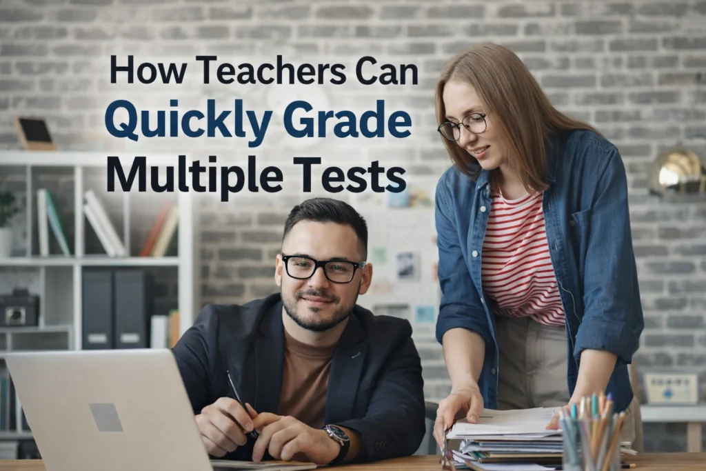 How Teachers Can Quickly Grade Multiple Tests