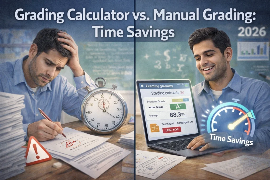 Grading Calculator vs. Manual Grading: Time Savings