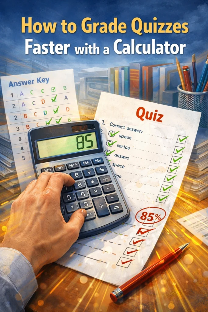 How to Grade Quizzes Faster with a Calculator
