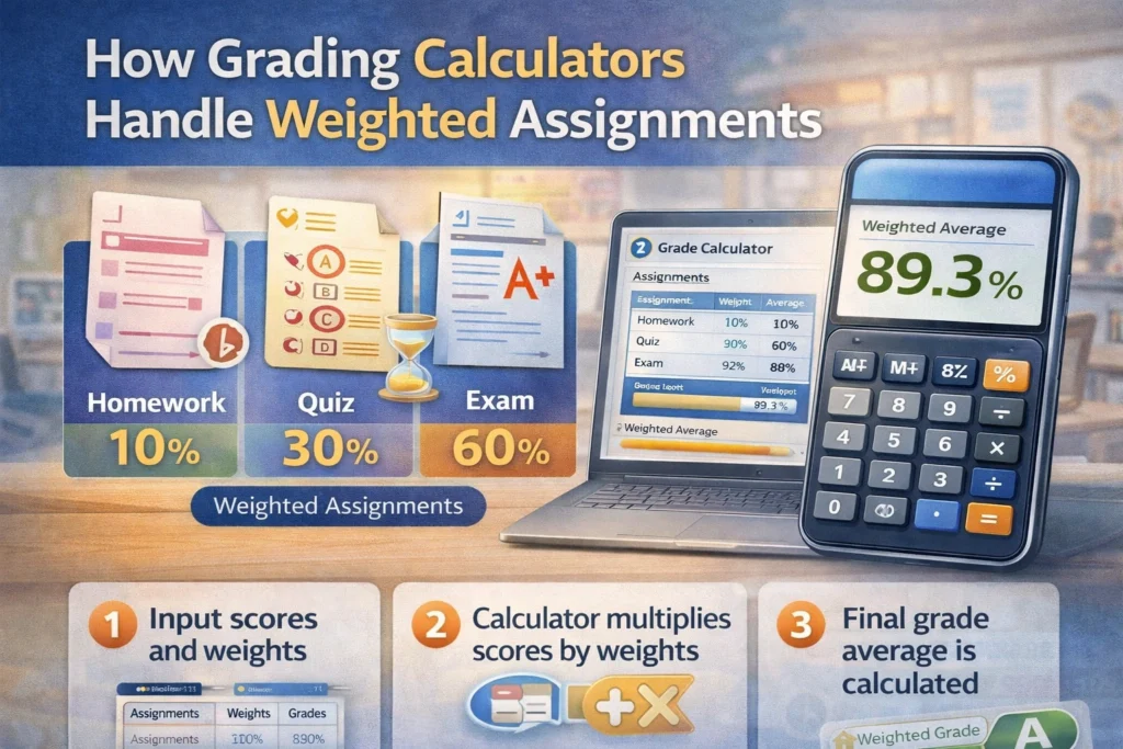 How Grading Calculators Handle Weighted Assignments