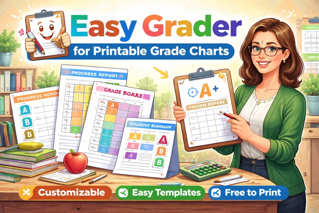 Easy Grader for Printable Grade Charts