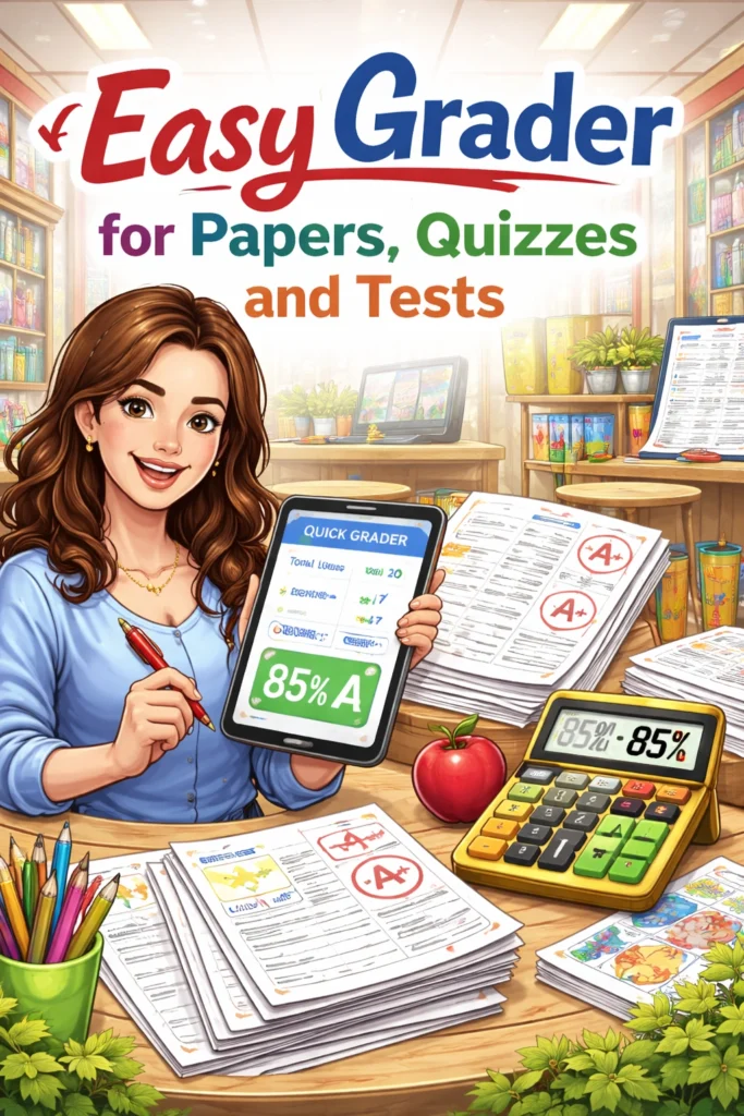 Easy Grader for Papers, Quizzes, and Tests