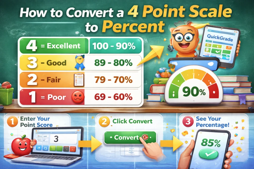 How to Convert a 4 Point Scale to Percent QuickGrade