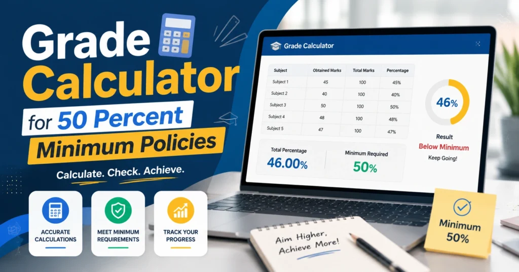 Grade Calculator for 50 Percent Minimum Policies