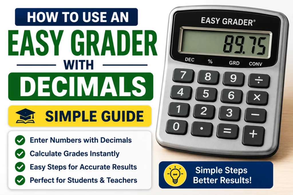 How to Use an Easy Grader With Decimals (Simple Guide)