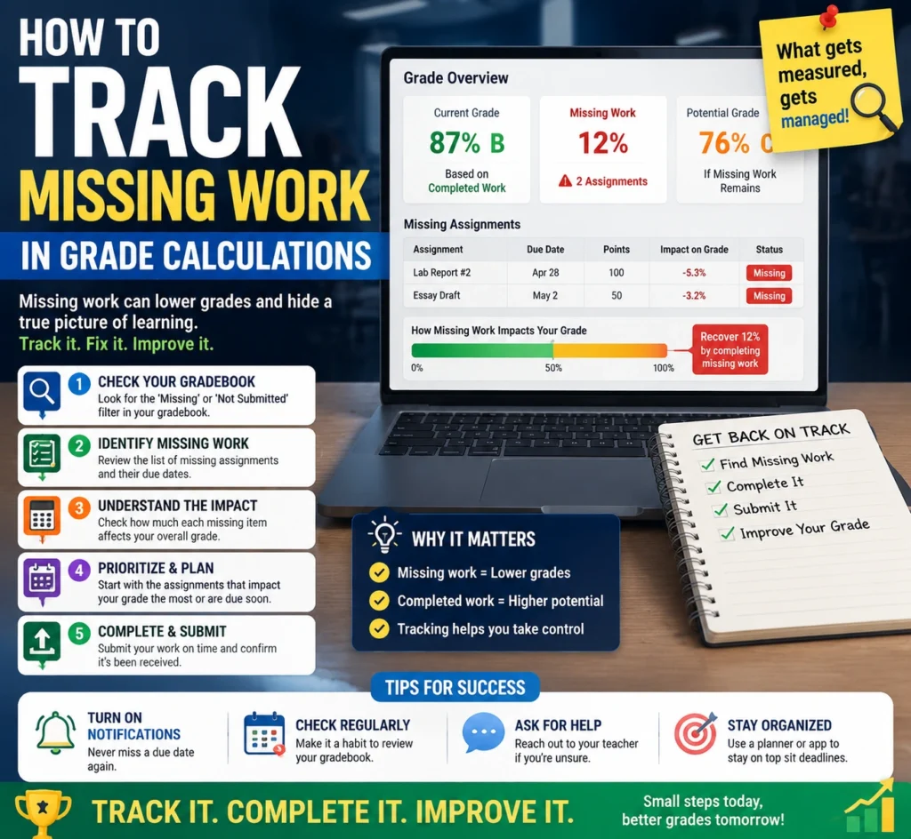 How to Track Missing Work in Grade Calculations