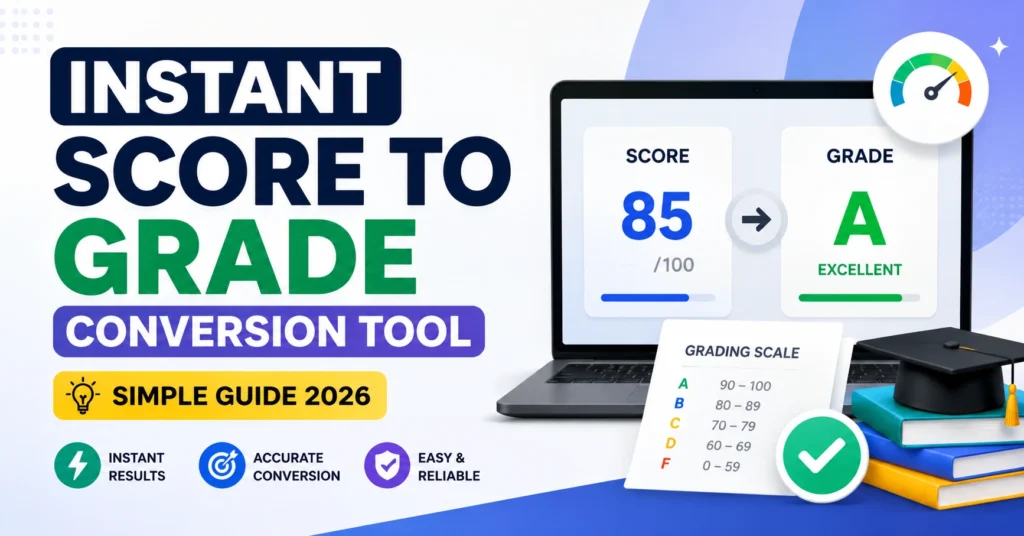 Instant Score to Grade Conversion Tool (Simple Guide 2026)