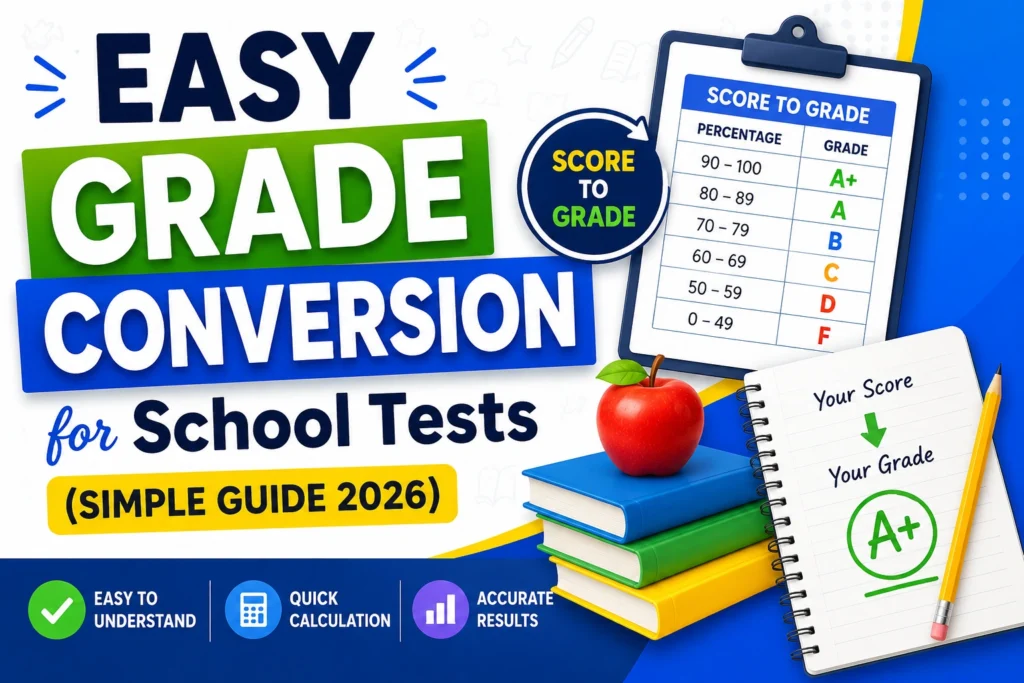 Easy Grade Conversion for School Tests (Simple Guide 2026)