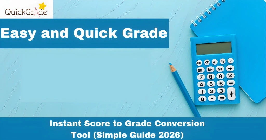 Instant Score to Grade Conversion Tool (Simple Guide 2026)