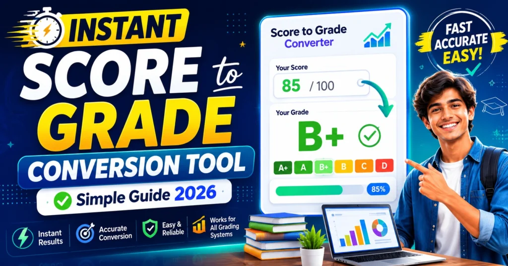 Instant Score to Grade Conversion Tool (Simple Guide 2026)