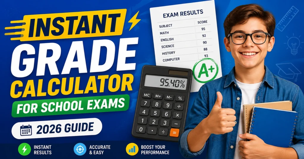 Instant Grade Calculator for School Exams (2026 Guide)