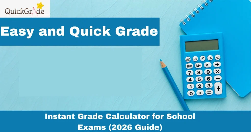 Instant Grade Calculator for School Exams (2026 Guide)